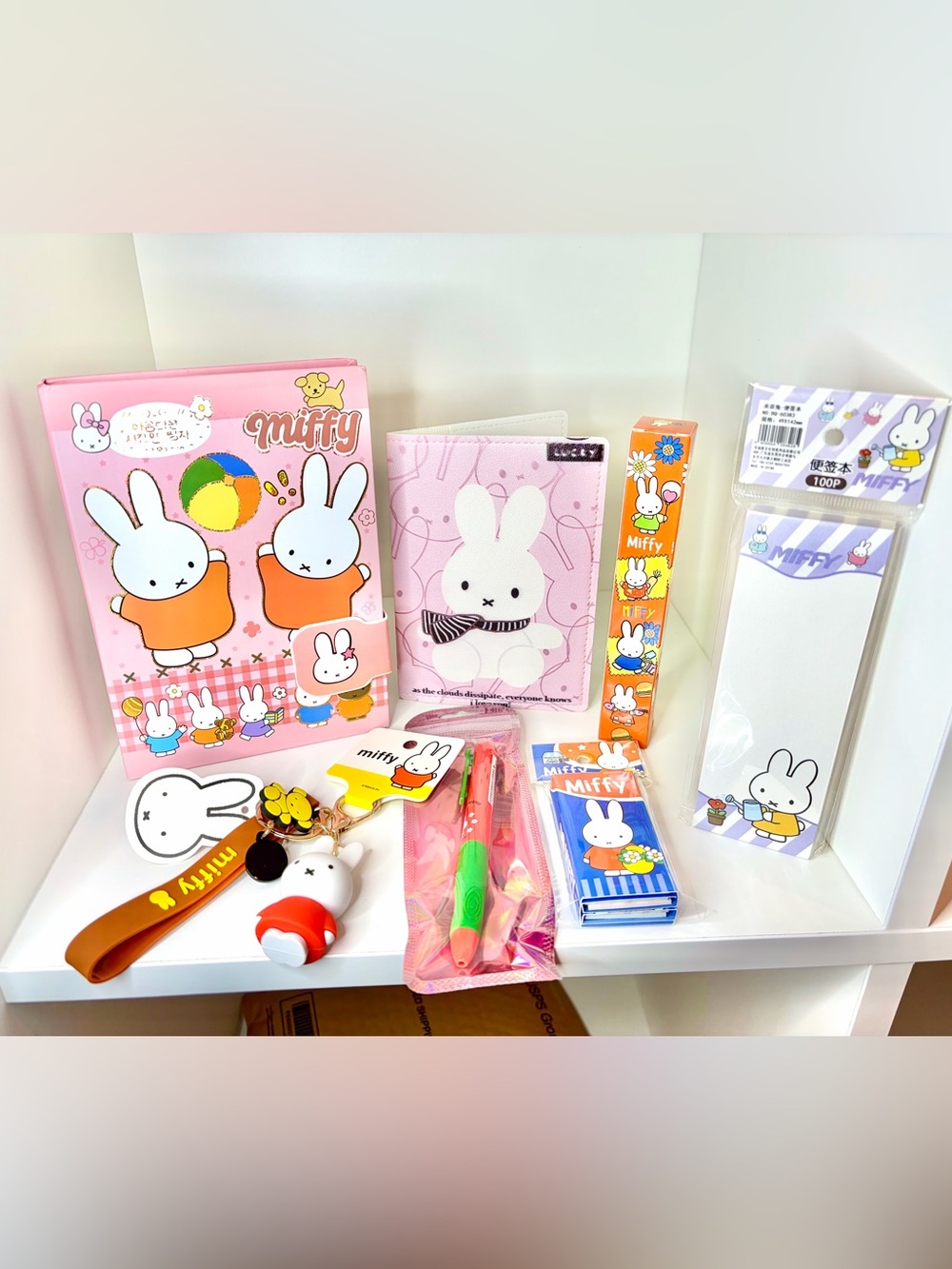 miffy Bundle Stationery Set - Journal, keychain, pens, notepads, passport holder